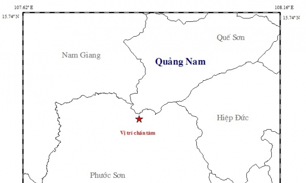 Động đất ở tỉnh Quảng Nam